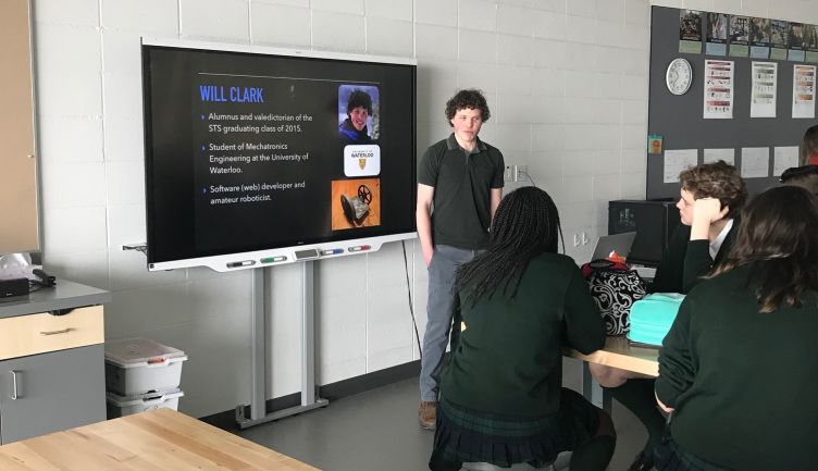 Alumnus Will Clark '15 shares insights with design students