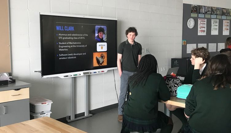 Alumnus Will Clark '15 shares insights with design students 