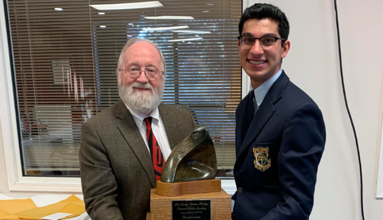 Zaki L. '20 wins 1st place at the Canadian National Public Speaking Championship