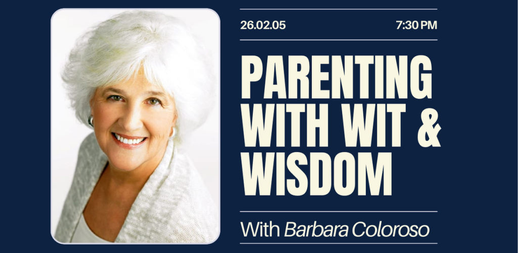 STS Speaker Series: Barbara Coloroso -  Parenting with Wit and Wisdom