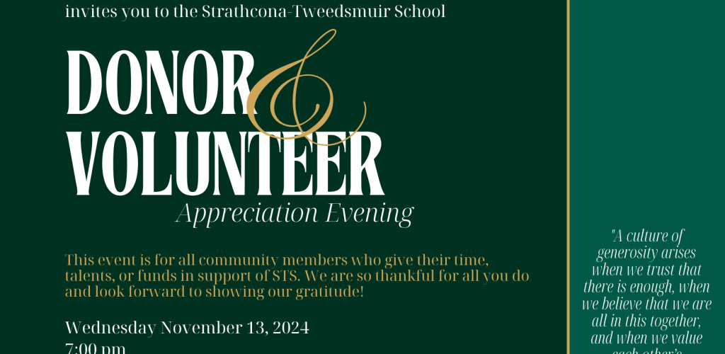 STS Donor Recognition Evening - November 13, 2024