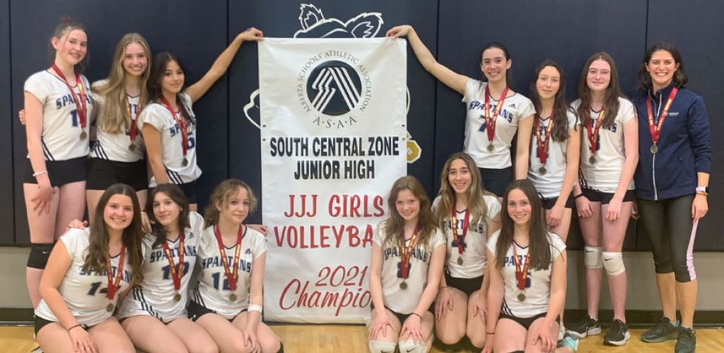 Junior A Girls Volleyball - League and Zone Champions