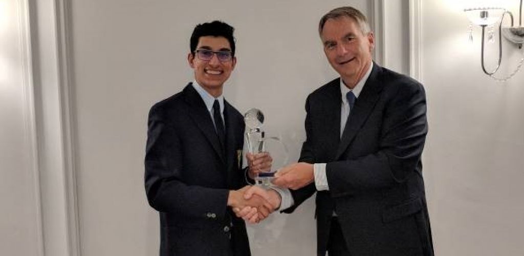 Zaki Lakhani ’20 demonstrates leadership, scholarship and character at the World's in Cape Town, South Africa