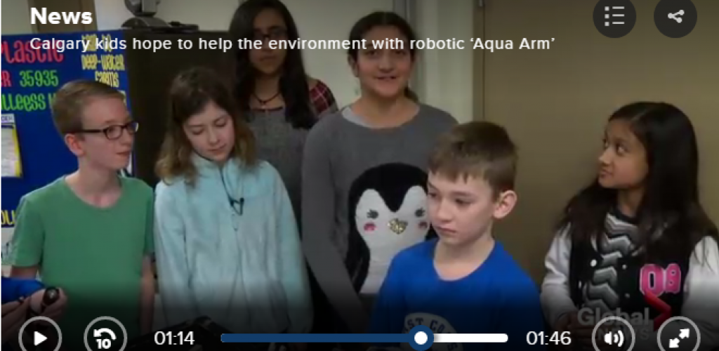 Inspired STS Students develop "Aqua-Arm" in F.I.R.S.T. Robotics 
