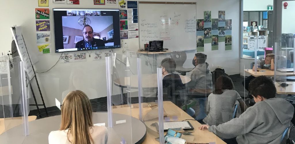 Grade 6 community meet local government officials to learn how to participate in the great debate