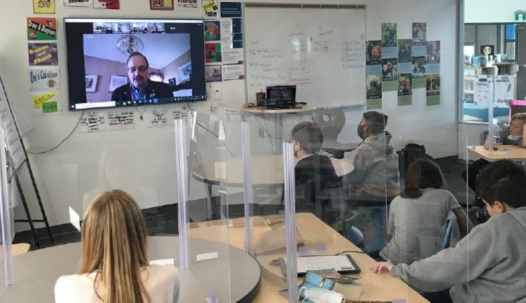 Grade 6 community meet local government officials to learn how to participate in the great debate