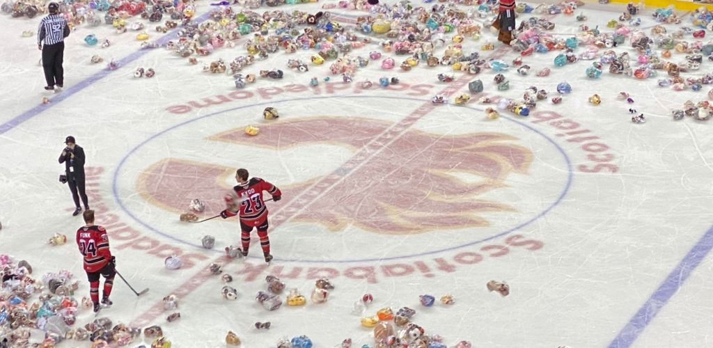 Calgary Hitmen Teddy Bear Toss