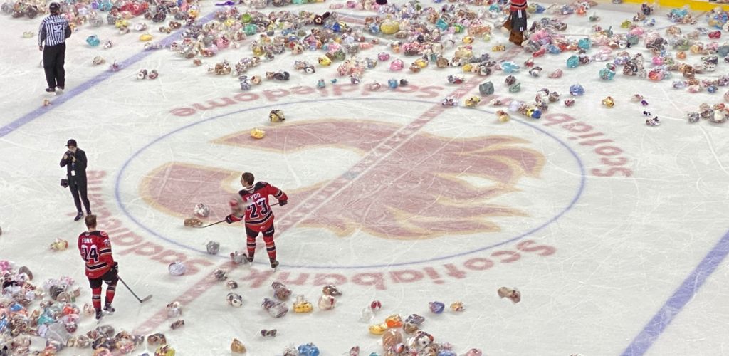 Calgary Hitmen Teddy Bear Toss