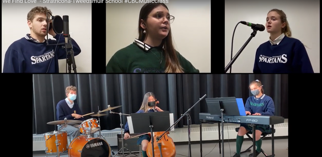 Grade 12 IB Music class performs "We find love" for CBC Music Class challenge 
