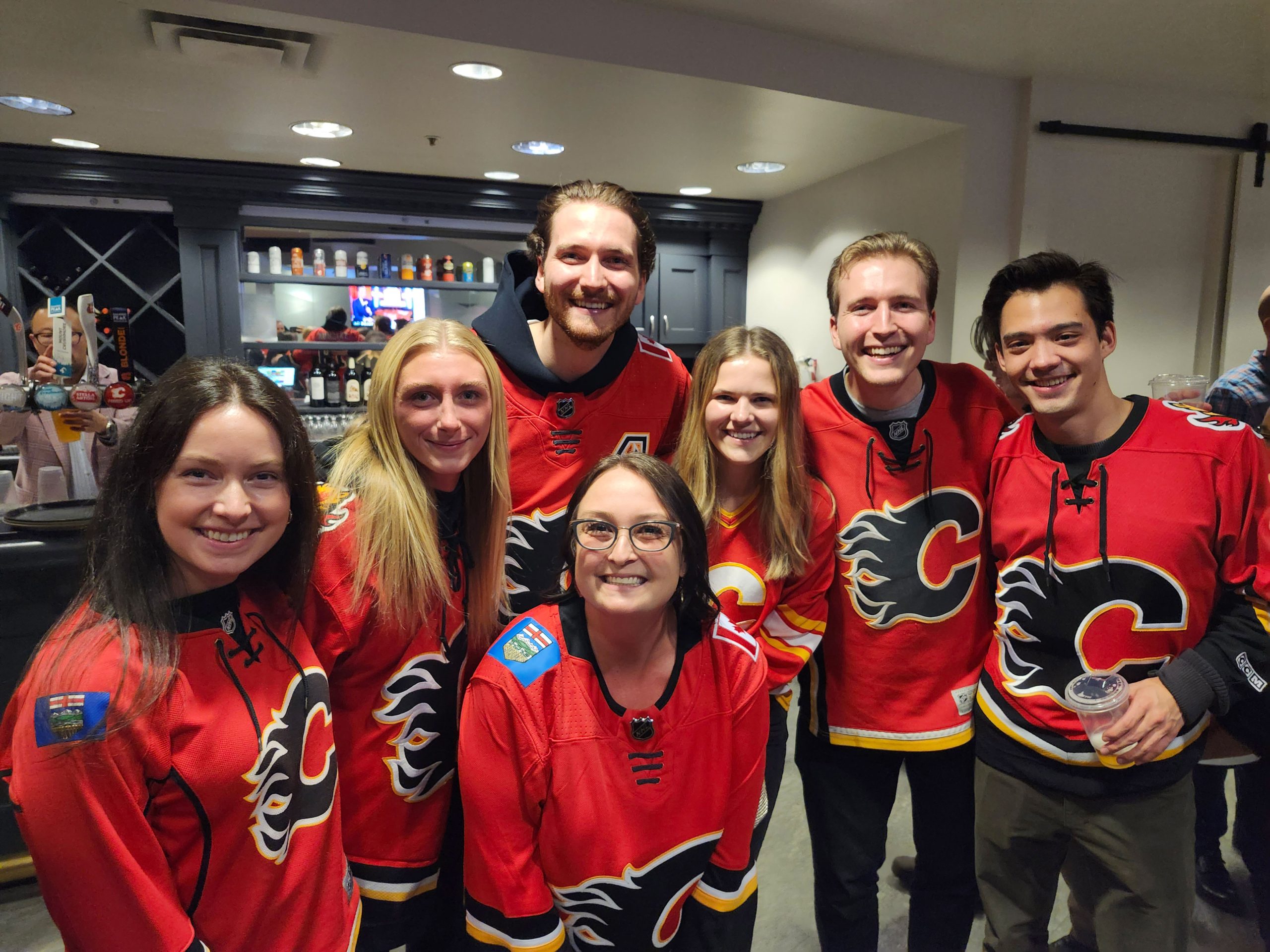 Michelle-Melton-at-Flames-Game-with-alumni